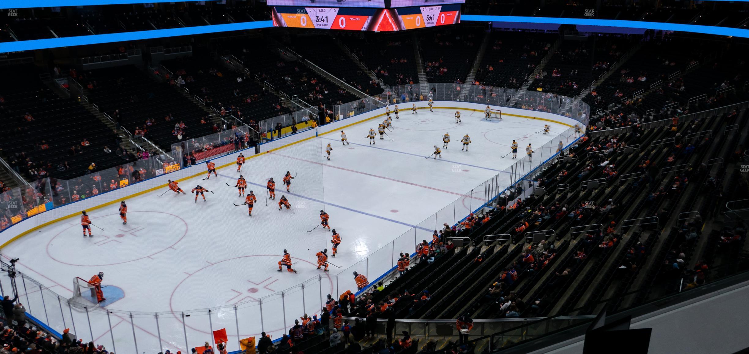 Seating view for Rogers Place Section Loge 29