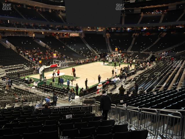 Seating view for Fiserv Forum Section 120