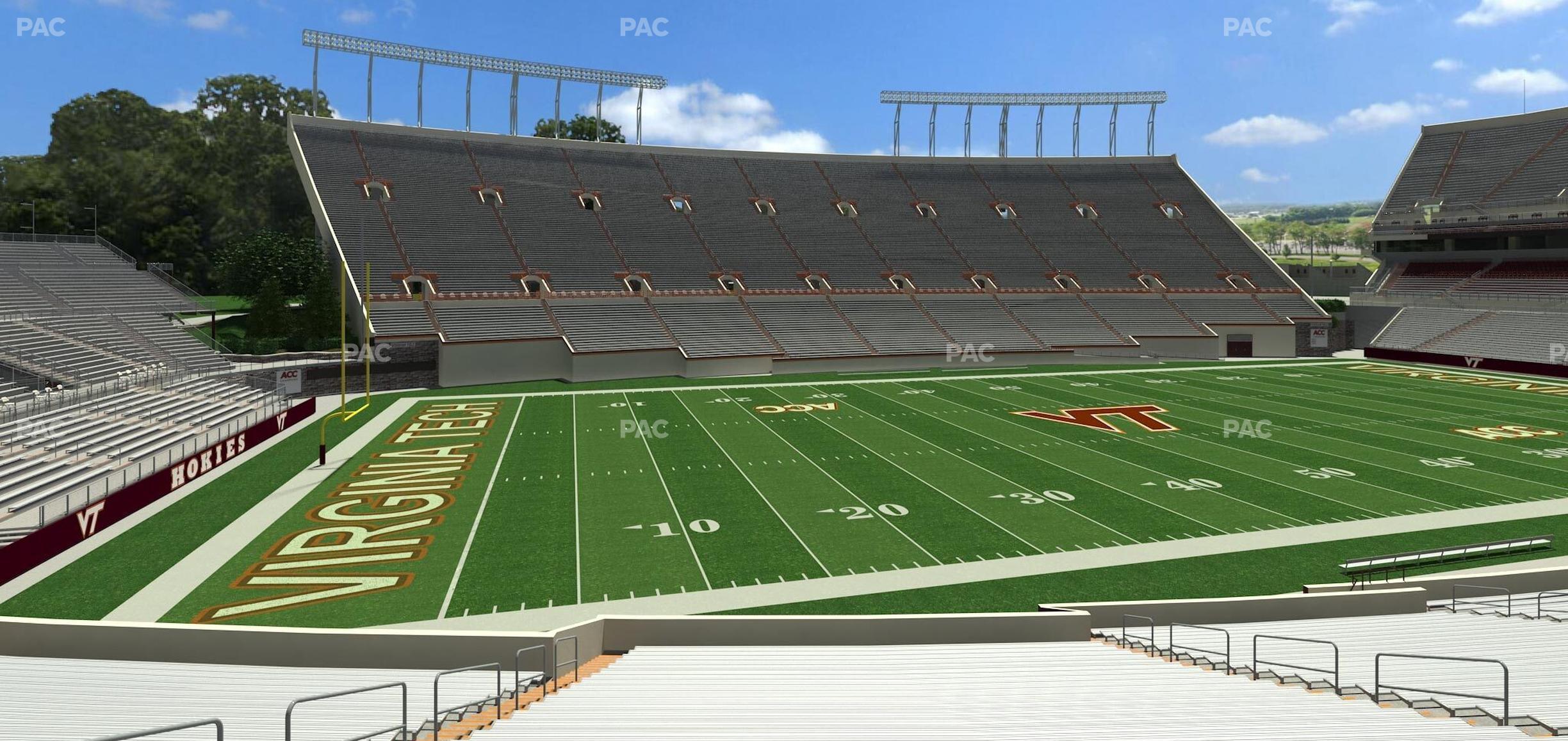 Seating view for Lane Stadium Section 114