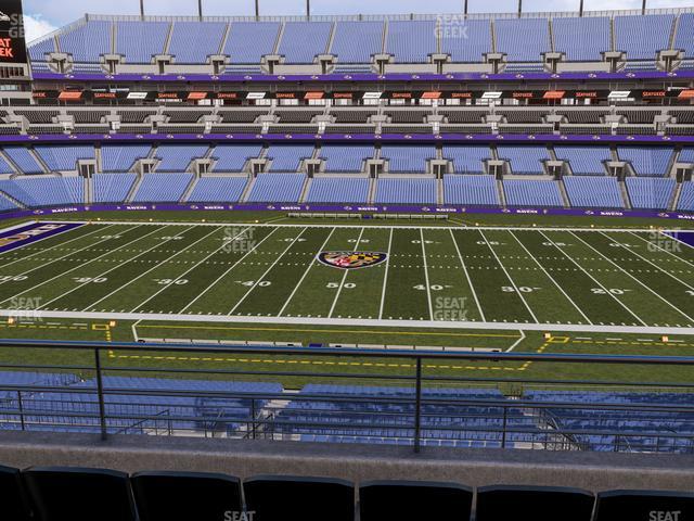 Seating view for M&T Bank Stadium Section 226