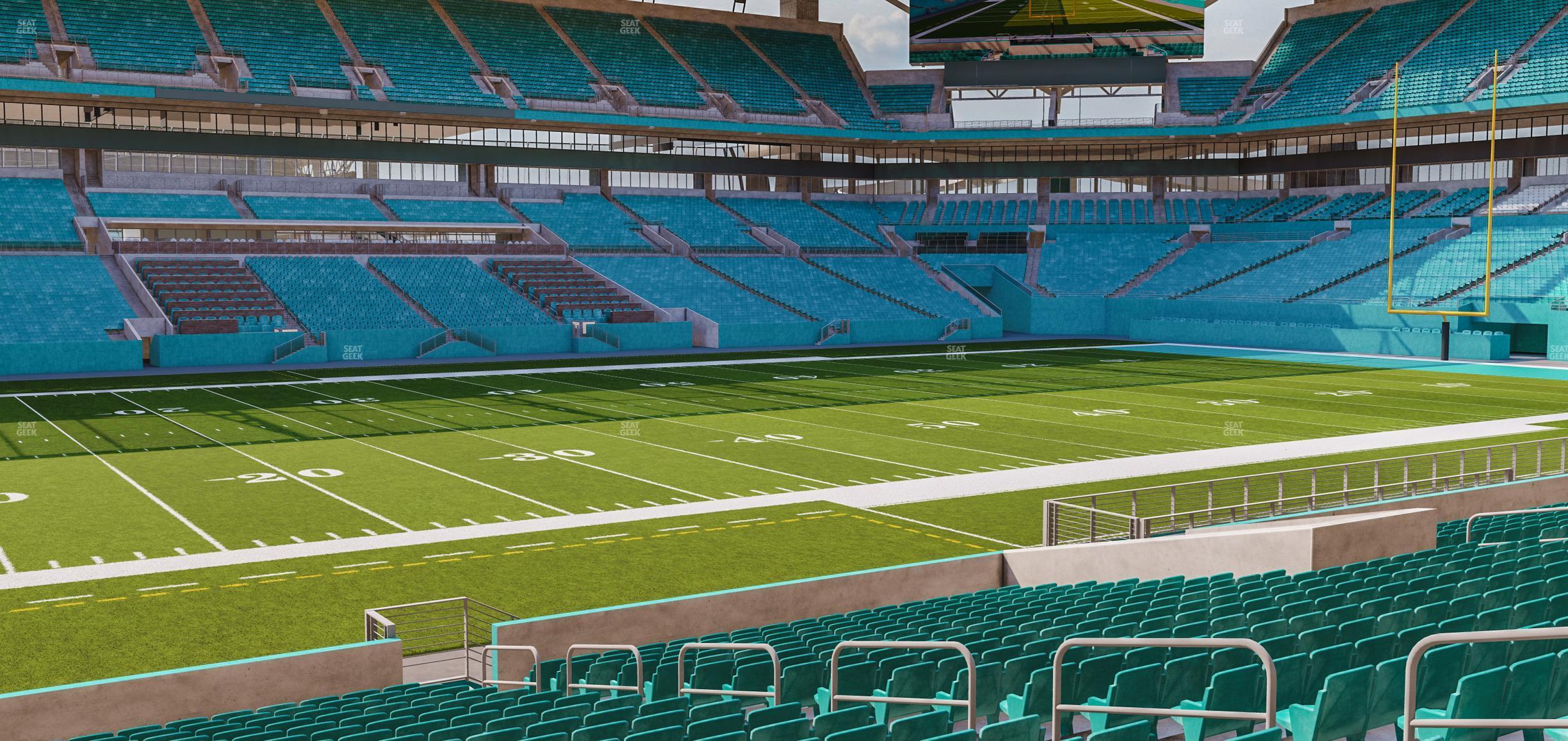 Seating view for Hard Rock Stadium Section 121