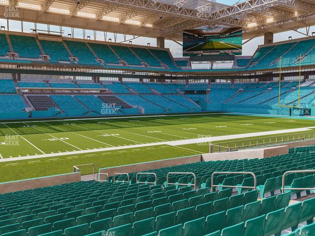 Seating view for Hard Rock Stadium Section 121