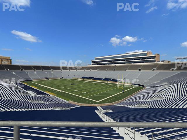 Seating view for Notre Dame Stadium Section 123