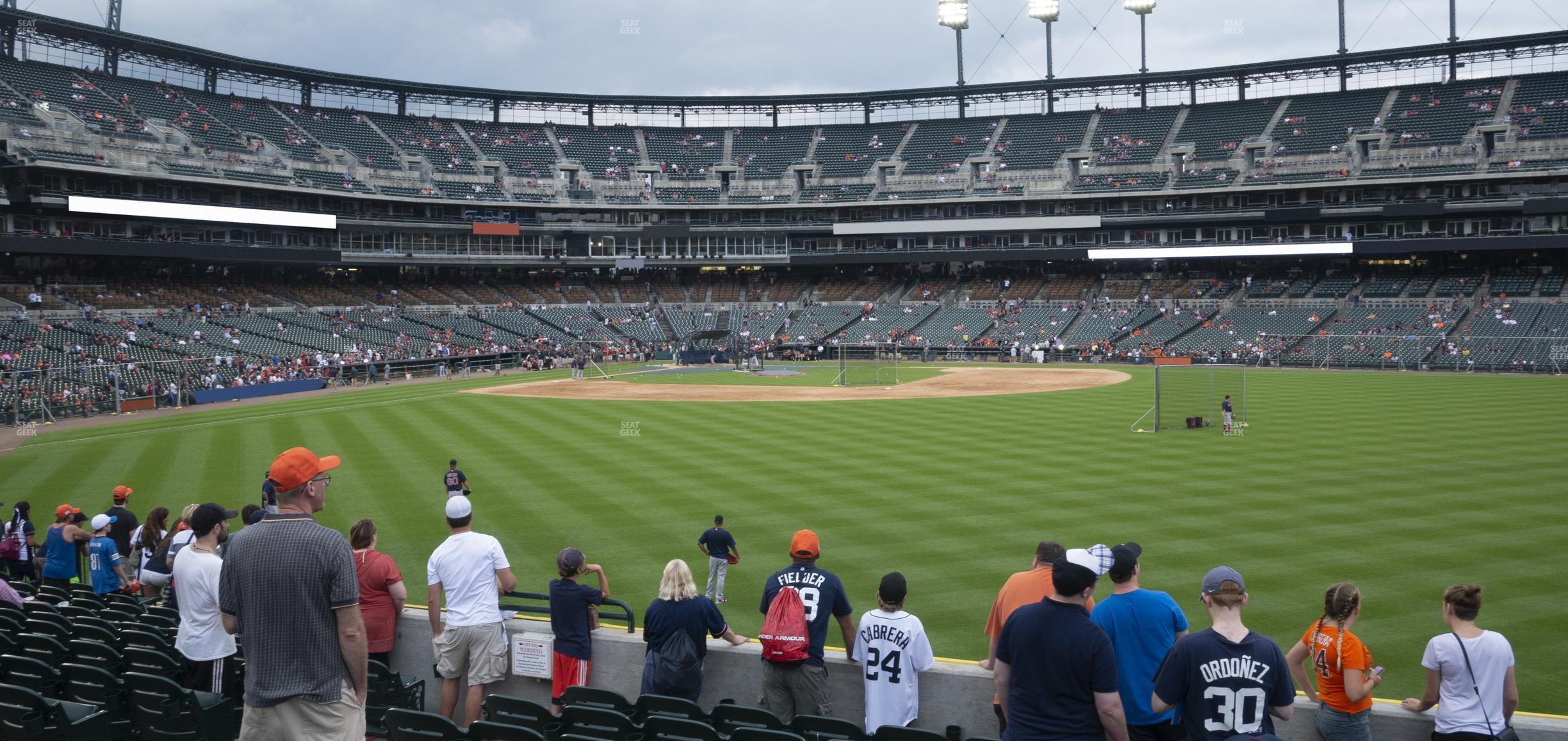 Seating view for Comerica Park Section 102