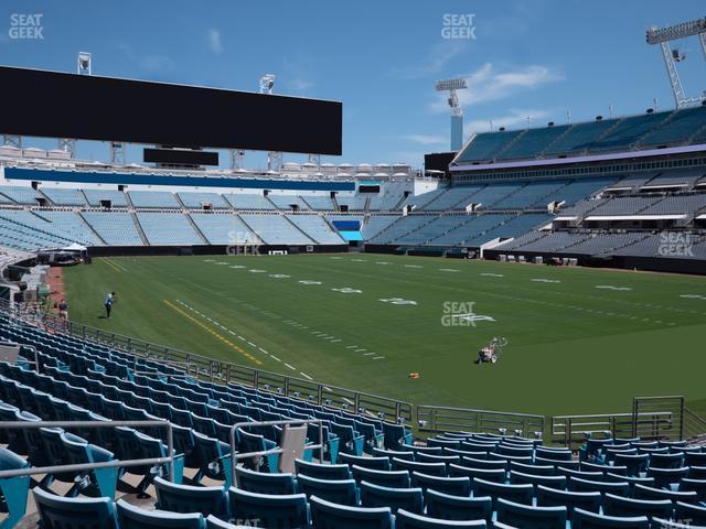 Seating view for EverBank Stadium Section 102