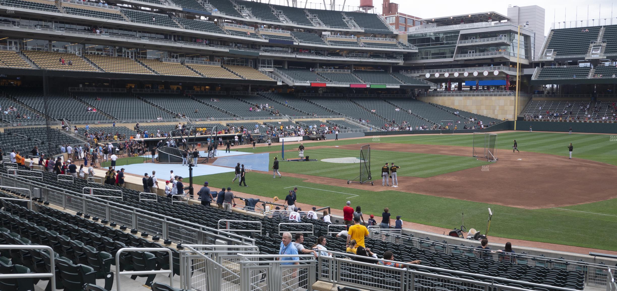 Seating view for Target Field Section 106