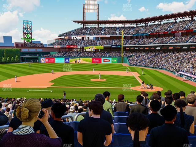 Seating view for Citizens Bank Park Section 128