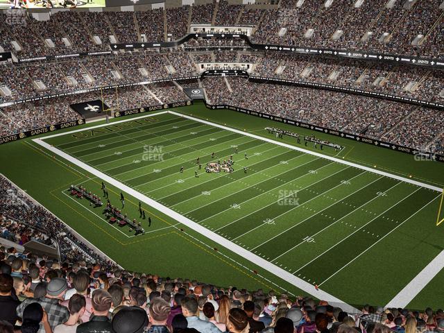 Seating view for Caesars Superdome Section 608