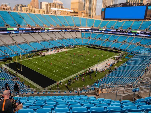 Seating view for Bank of America Stadium Section 549