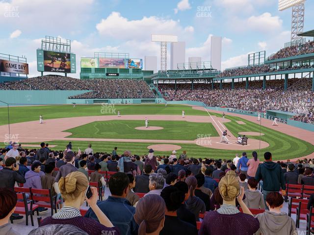 Seating view for Fenway Park Section Loge Box 140