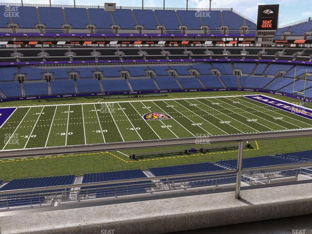 Seating view for M&T Bank Stadium Section Suite 416