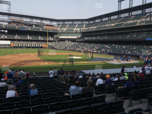 Seating view for Coors Field Section 140