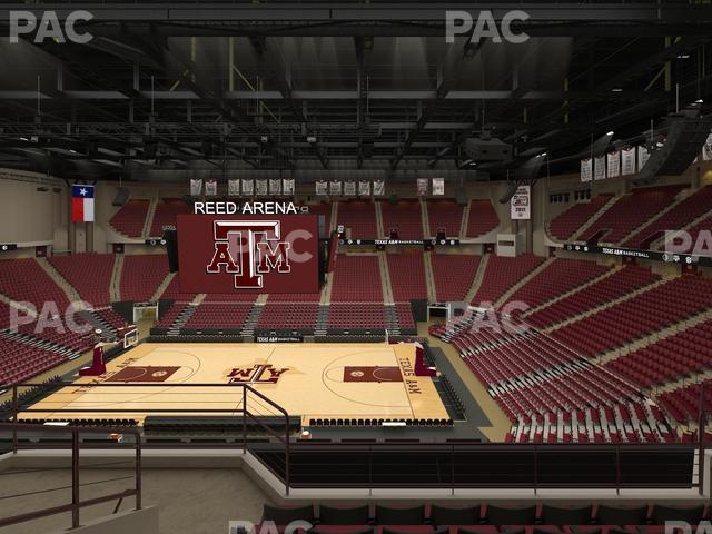 Seating view for Reed Arena Section 220