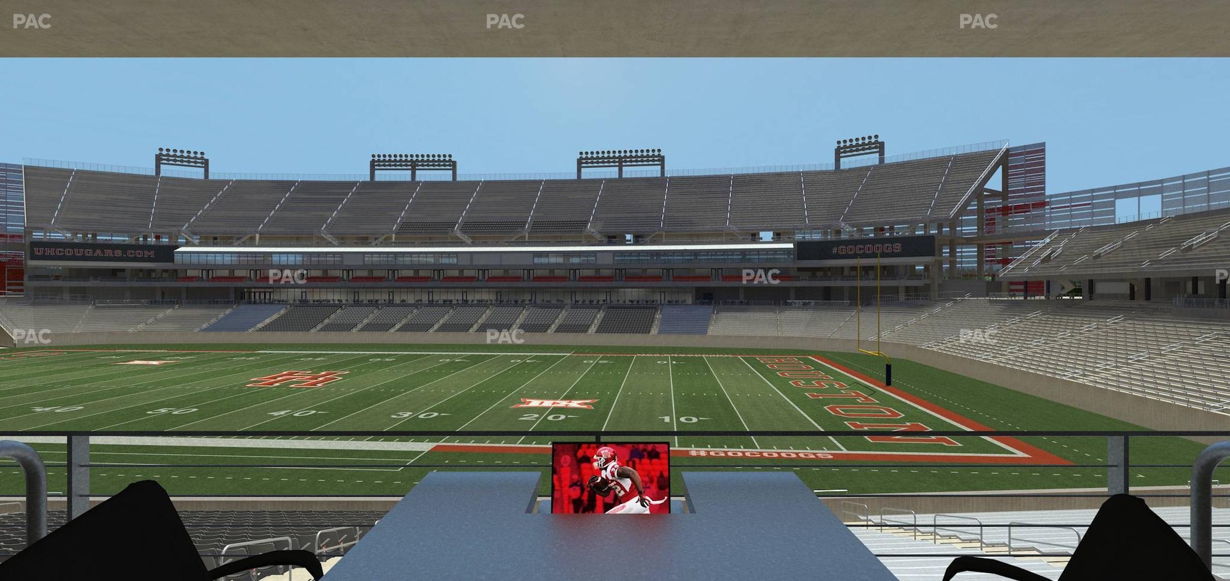 Seating view for TDECU Stadium Section Loge Box 27