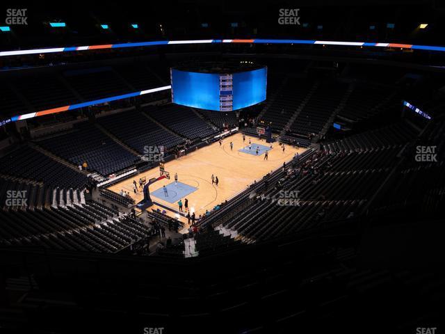 Seating view for FedExForum Section 220