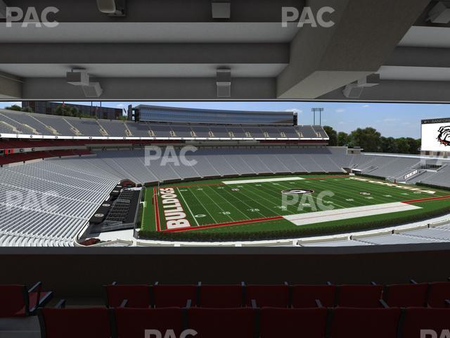 Seating view for Sanford Stadium Section North Club 211