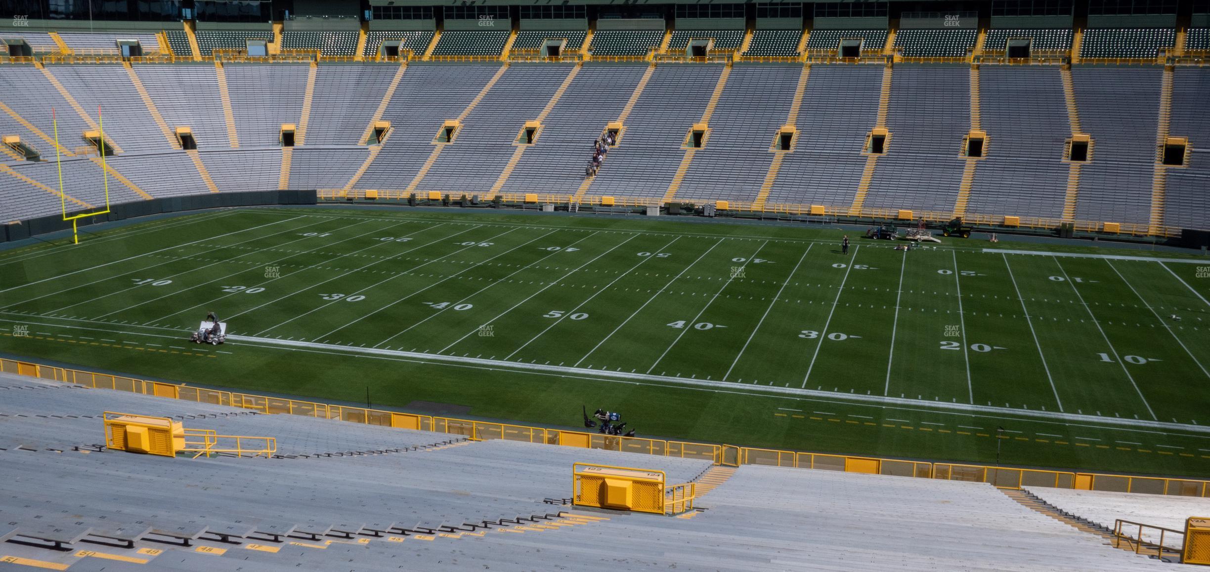 Seating view for Lambeau Field Section 124