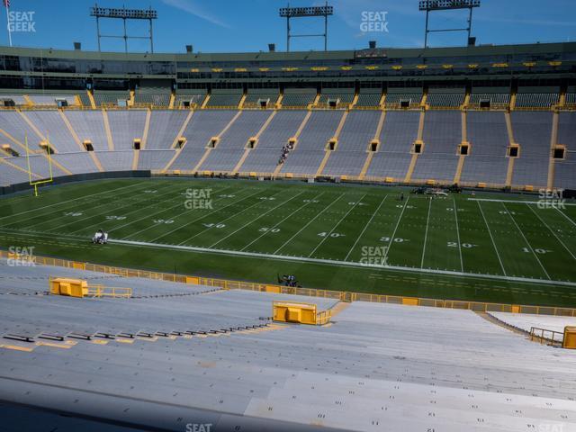 Seating view for Lambeau Field Section 124