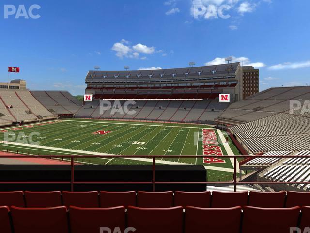 Seating view for Memorial Stadium Nebraska Section 222