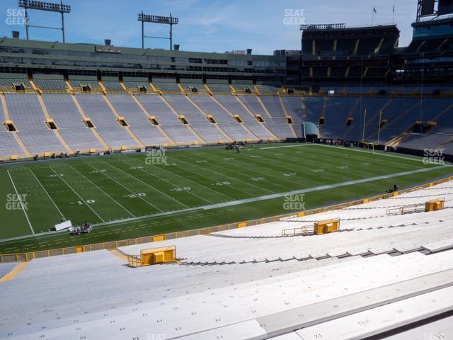 Seating view for Lambeau Field Section 112