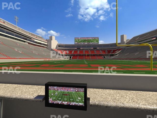 Seating view for Razorback Stadium Section Loge 13