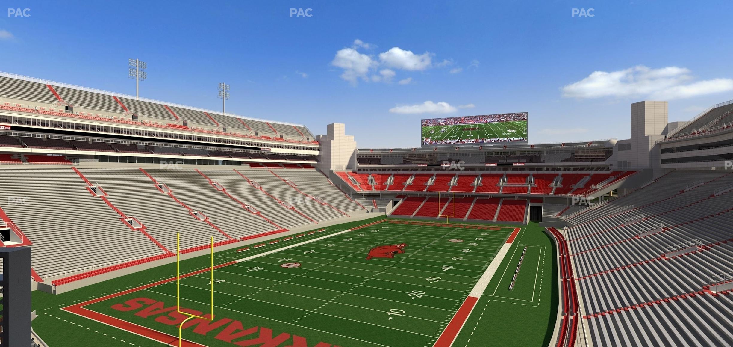 Seating view for Razorback Stadium Section Suite 19