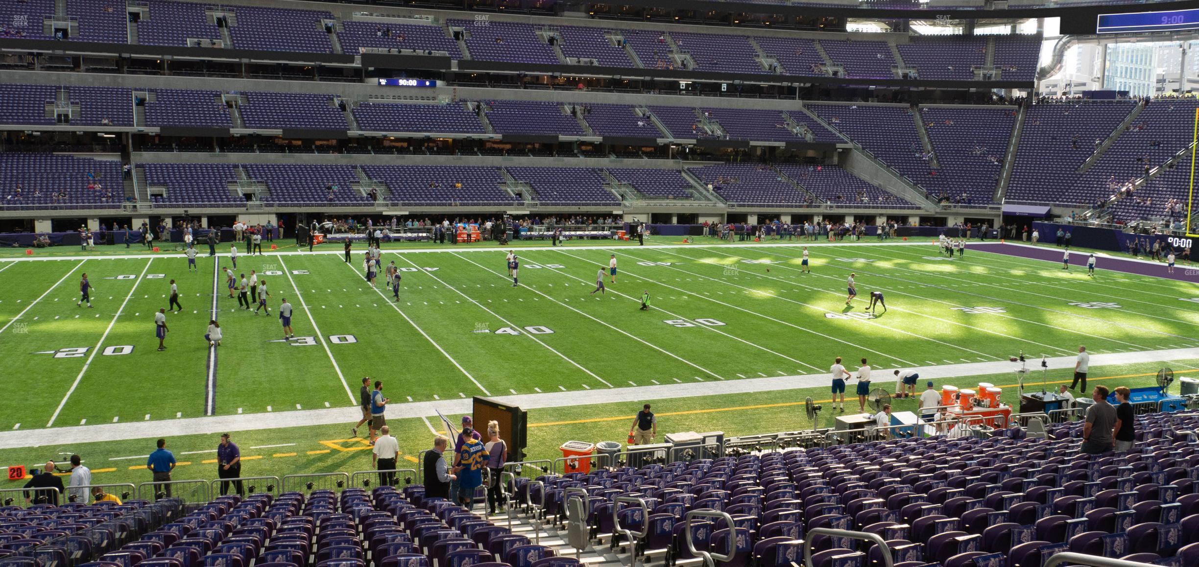 Seating view for U.S. Bank Stadium Section V 5