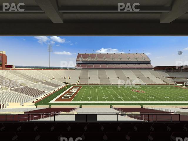 Seating view for Gaylord Family Oklahoma Memorial Stadium Section 8