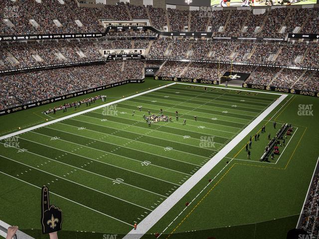 Seating view for Caesars Superdome Section 557