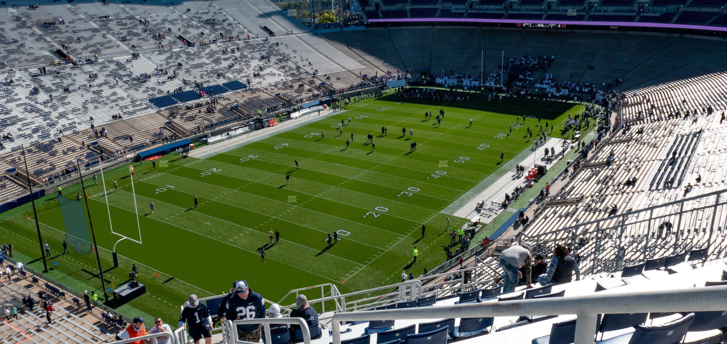 Seating view for Beaver Stadium Section North B Upper