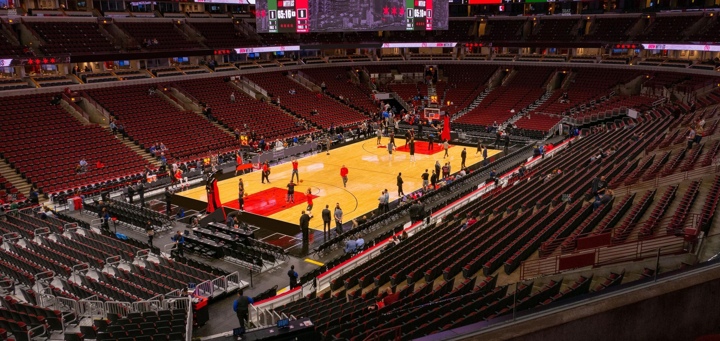 Seating view for United Center Section 222