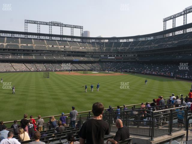 Seating view for Coors Field Section 156