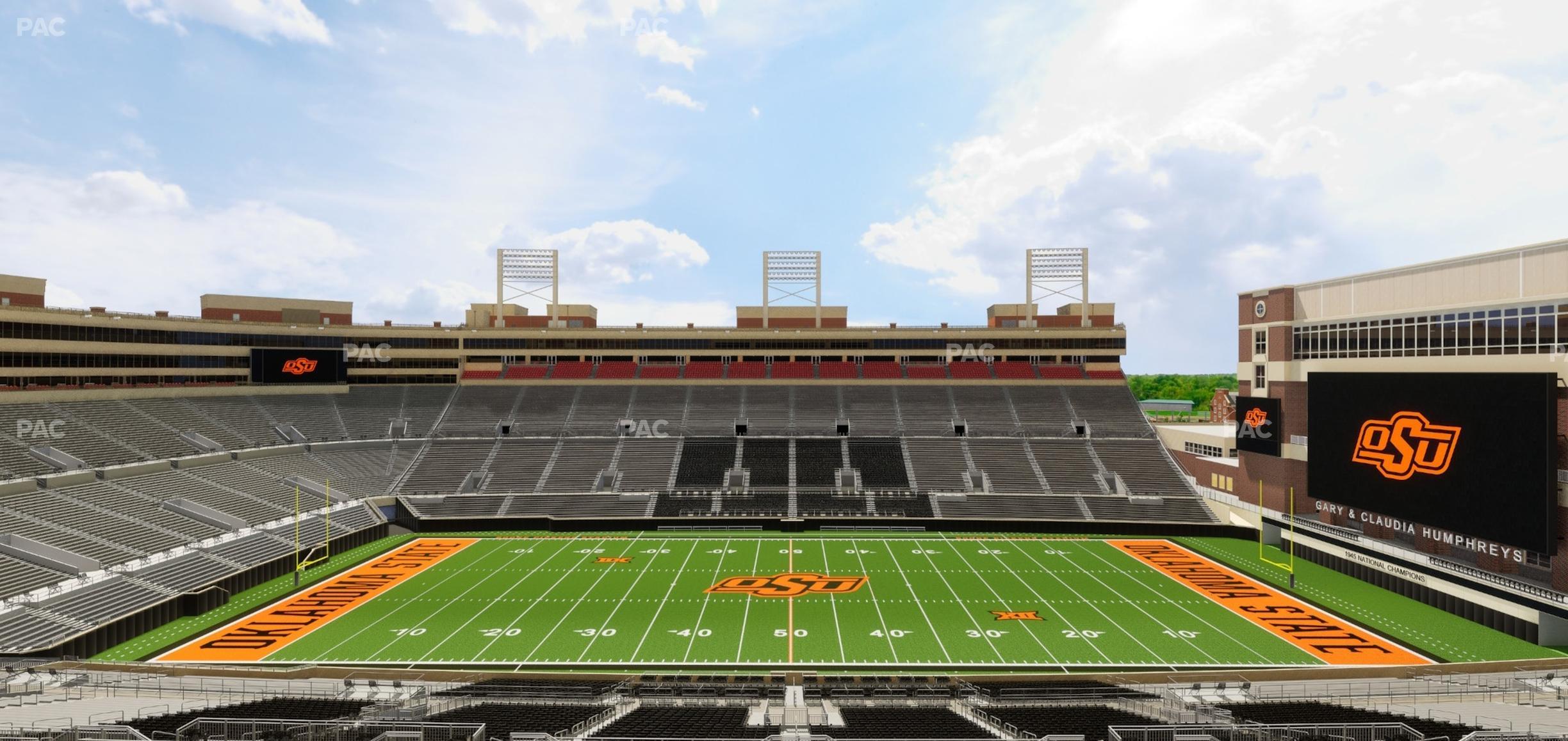 Seating view for Boone Pickens Stadium Section Club 508