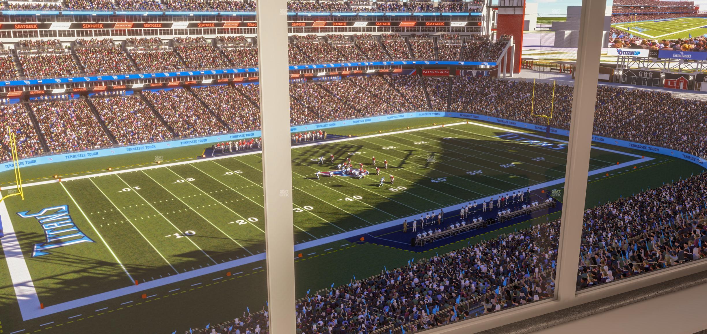 Seating view for Nissan Stadium Section Suite 683 W