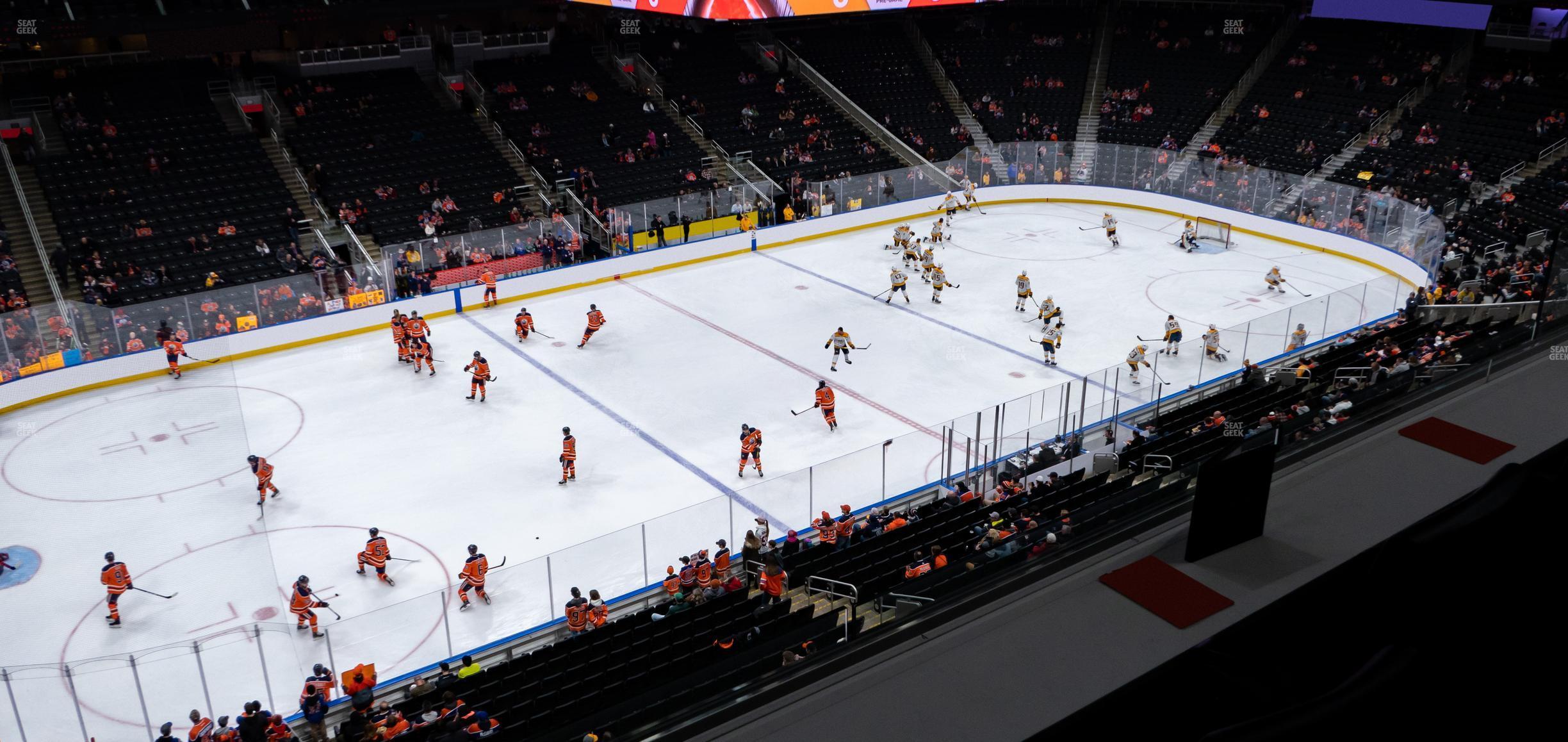 Seating view for Rogers Place Section Loge 27