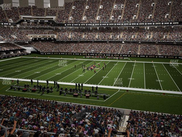 Seating view for Caesars Superdome Section 334