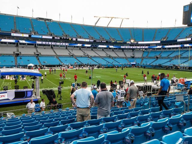 Seating view for Bank of America Stadium Section 114