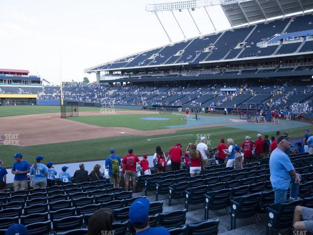 Seating view for Kauffman Stadium Section 117