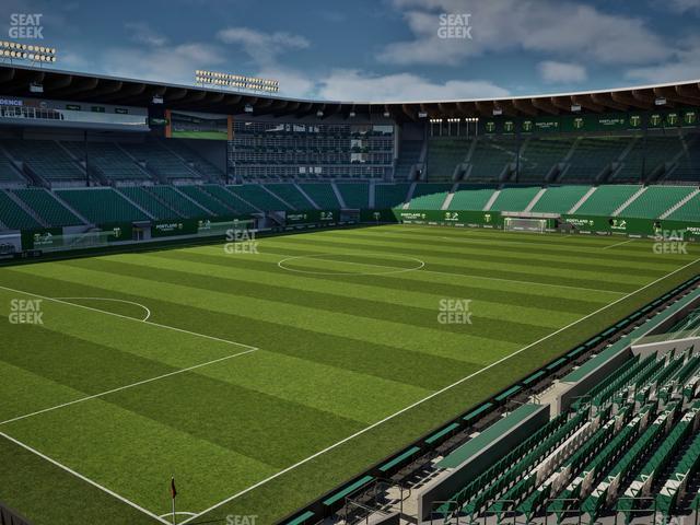 Seating view for Providence Park Section Loge 6