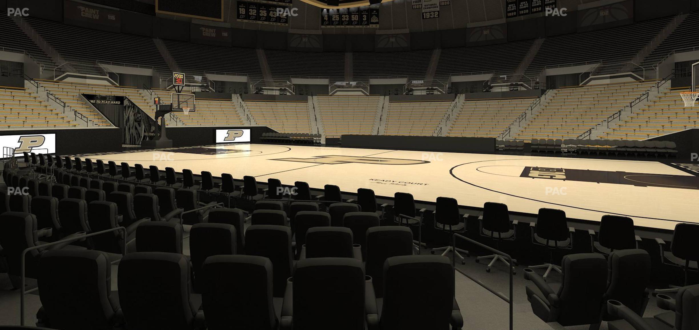 Seating view for Mackey Arena Section Club 8