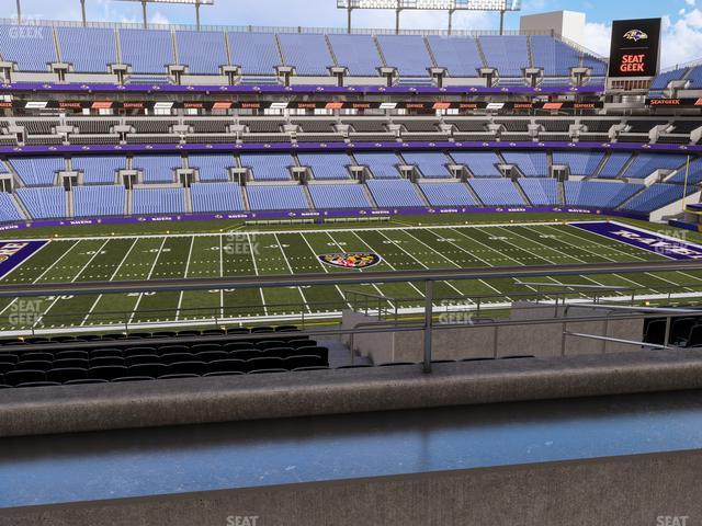 Seating view for M&T Bank Stadium Section Suite 359