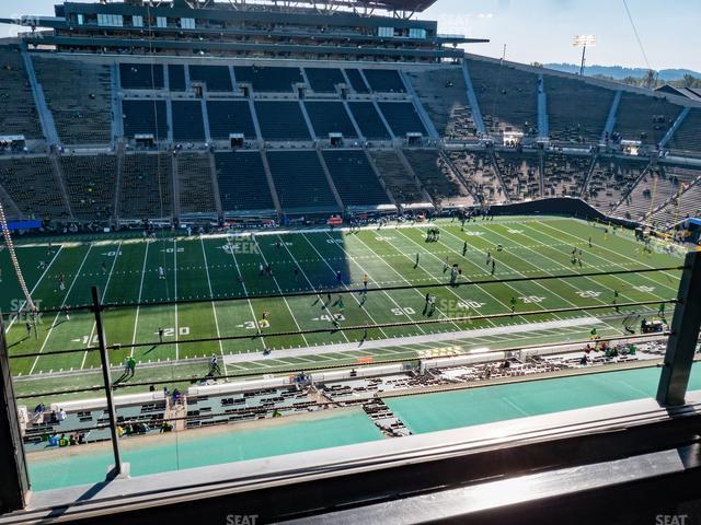 Seating view for Autzen Stadium Section Charter Box 8