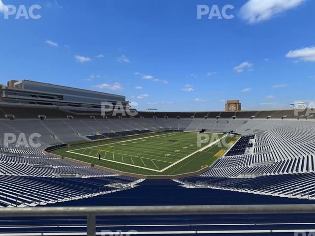 Seating view for Notre Dame Stadium Section 116