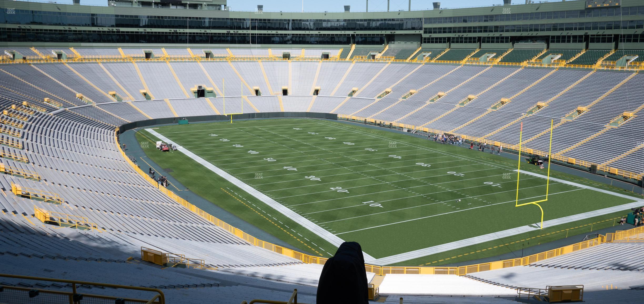 Seating view for Lambeau Field Section 338