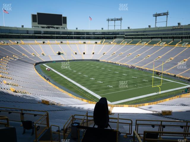 Seating view for Lambeau Field Section 338