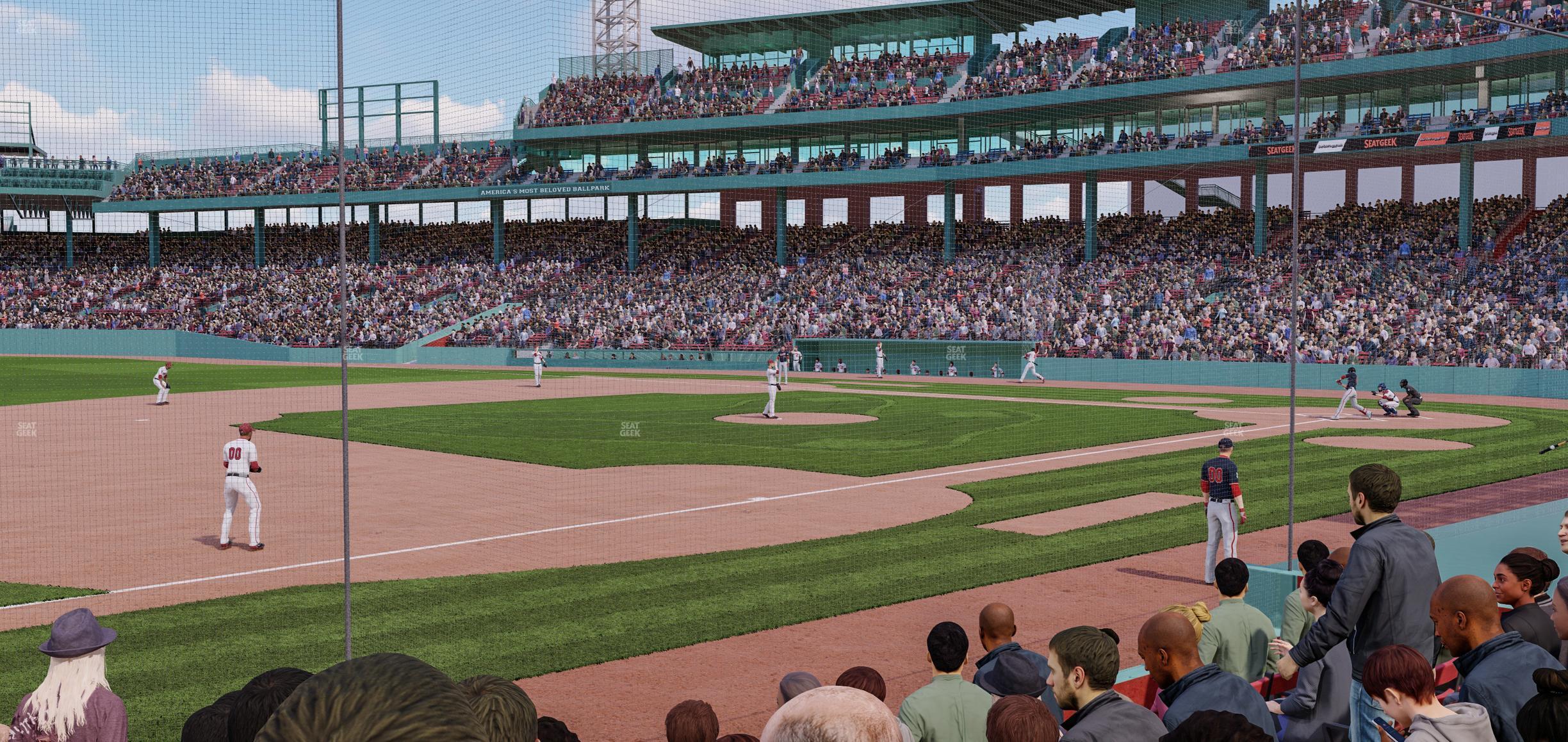 Seating view for Fenway Park Section Field Box 71