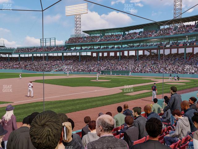 Seating view for Fenway Park Section Field Box 71