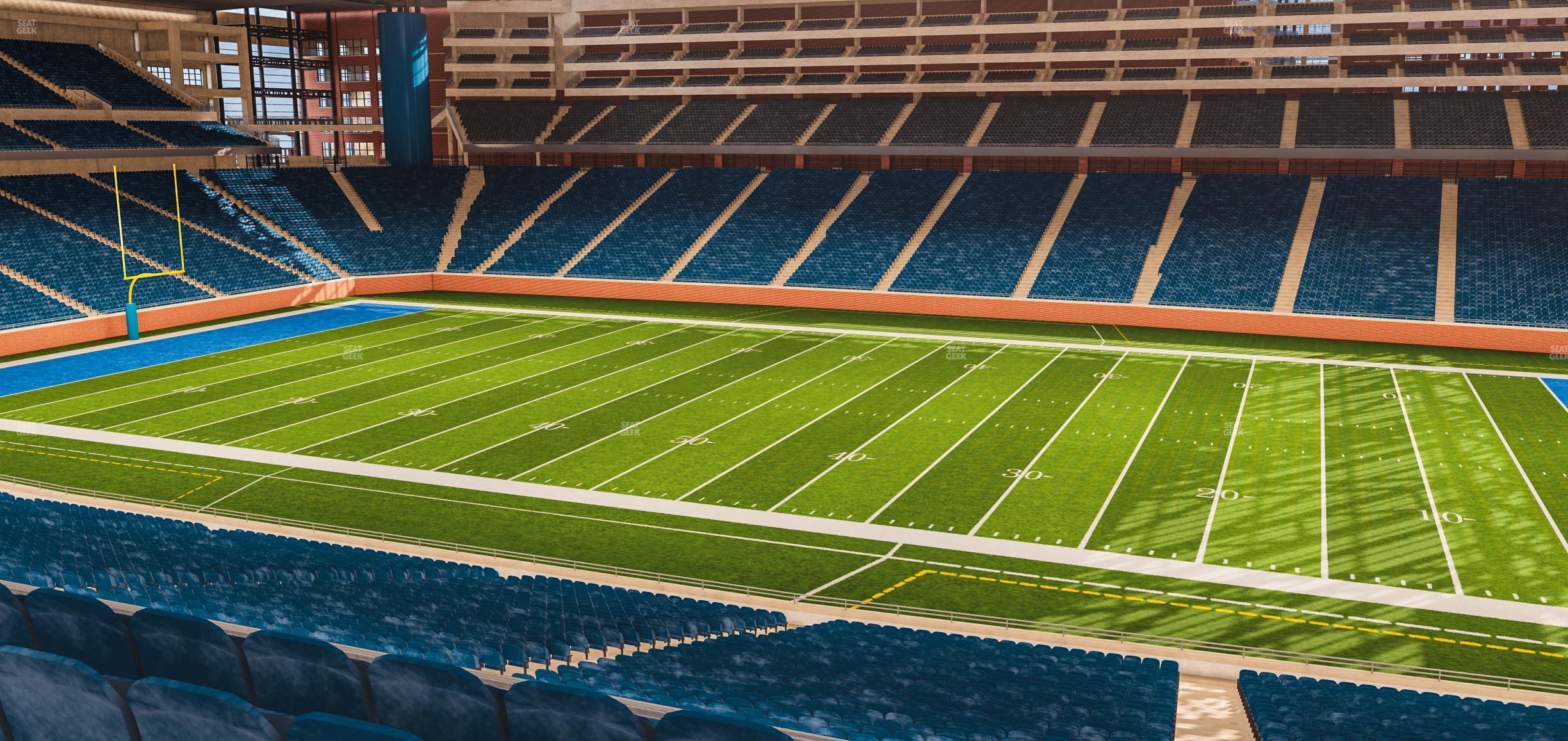 Seating view for Ford Field Section Club 233