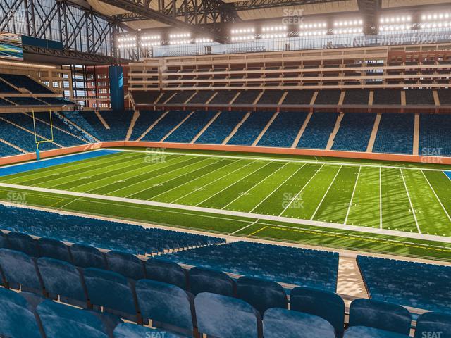 Seating view for Ford Field Section Club 233