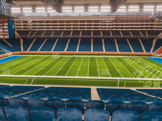 Seating view for Ford Field Section Club 231